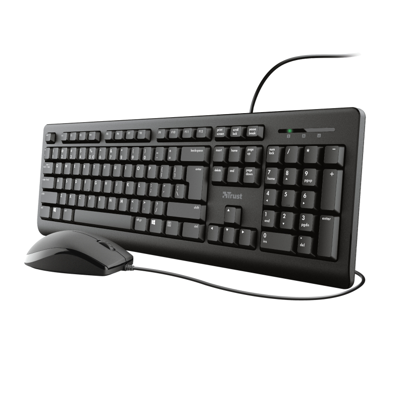 TRUST TECLADO + RATO PRIMO USB BLACK