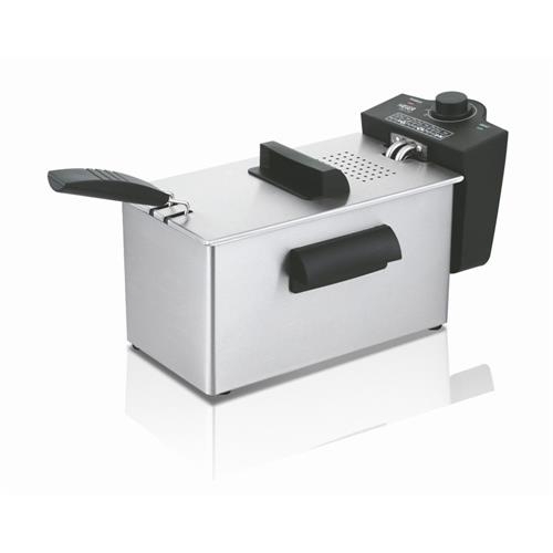 FRITADEIRA HAEGER 3L.2000W.INOX - CHIPS&GO