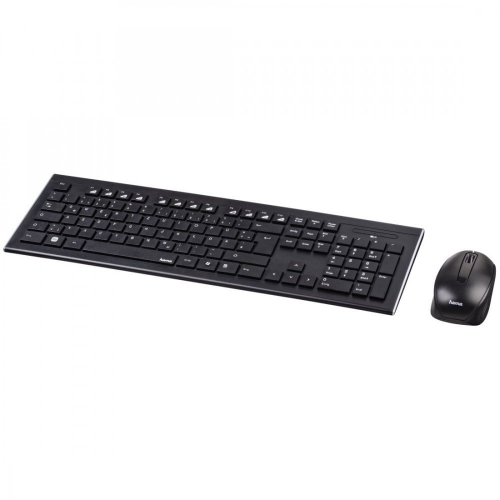 Hama "Cortino" Wireless Teclado   Rato Set, black