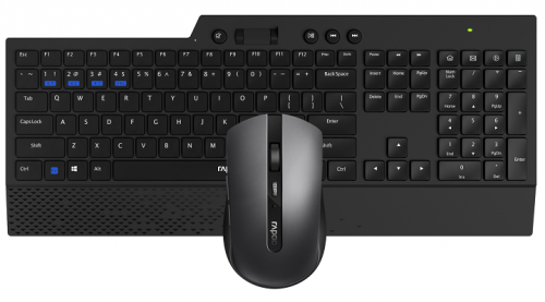 Kit Teclado   Rato RAPOO 8200T Multi-mode Wireless Desktop Combo Set Black