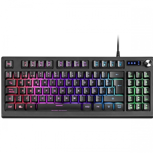 MARS GAMING TECLADO MK60 MECHANICAL FRGB  CHROMA ANTI DUST BLUE BLACK