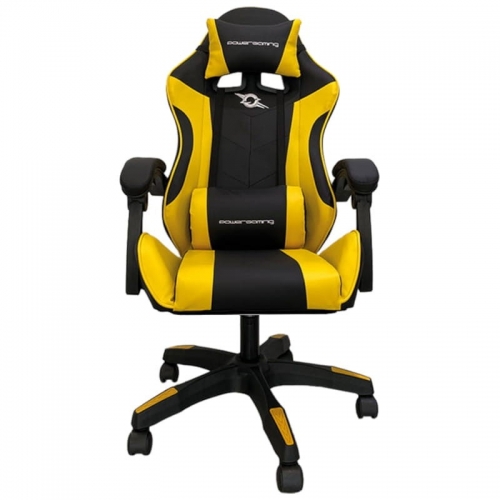 Cadeira Gaming PowerGaming Preto/Amarelo