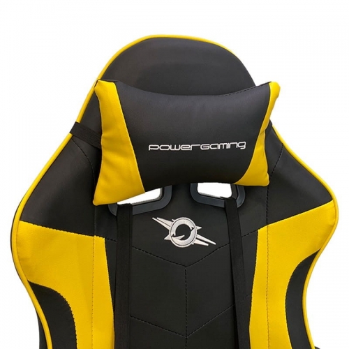 Cadeira Gaming PowerGaming Preto/Amarelo