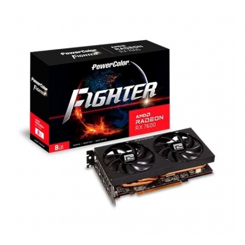 PLACA GRÁFICA POWERCOLOR RX 7600 FIGHTER 8GB GDDR6