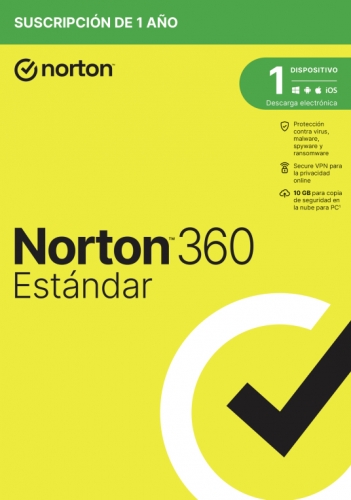 Norton 360 Standard 10Gb Antivirus - 1 Usuario - 1 Dispositivo - 1 Ano