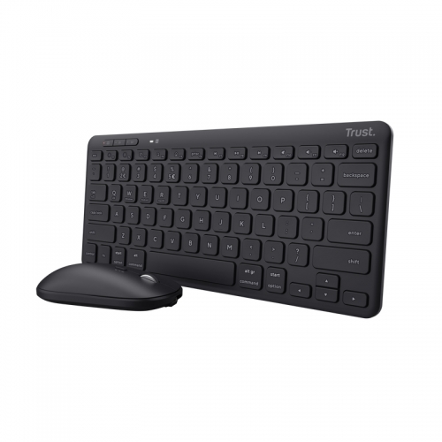 TRUST TECLADO & RATO WIRELESS BLUETOOTH BATERIA LYRA BLACK