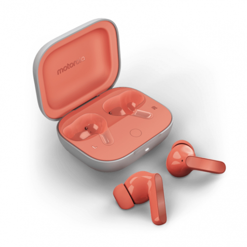 Auriculares Moto Buds Peach Pink