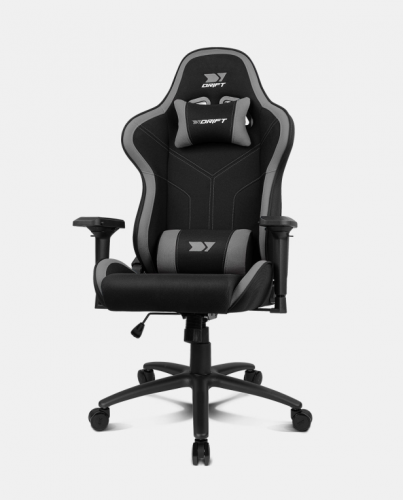 CADEIRA GAMING DRIFT DR110 TECIDO PRETO CINZA