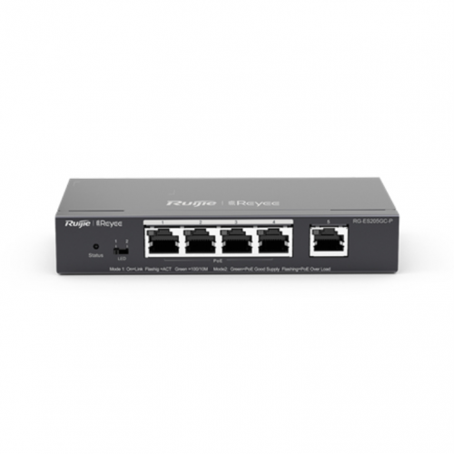 SWITCH RUIJIE REYEE RG-ES205GC-P 5-PORT 10/100 MBPS DESKTOP SWITCH