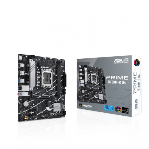 MOTHERBOARD ASUS PRIME B760M-R D4 1700 MATX 4XDDR4