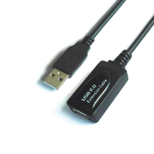 CABO EXTENSOR USB(A) 2.0 A USB(A) 2.0 AISENS 10M Preto