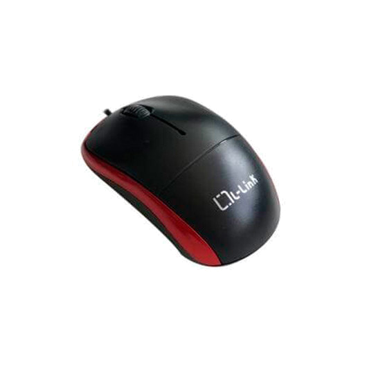 RATO OPTICO USB L-LINK PRETO/VERMELHO LL-2080-R 