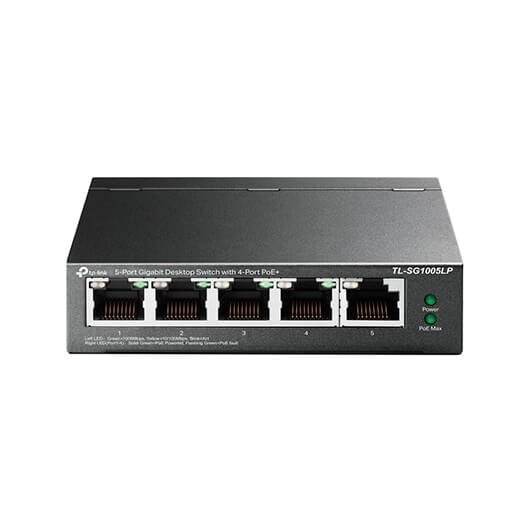 TP-LINK SWITCH 5-PORT GIGABIT DESKTOP W |  4-PORT POE+